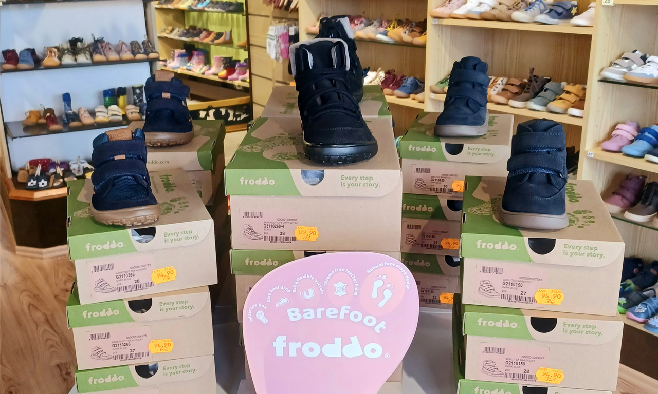Präsentation von Kinderschuhen von Schuh Blomann
