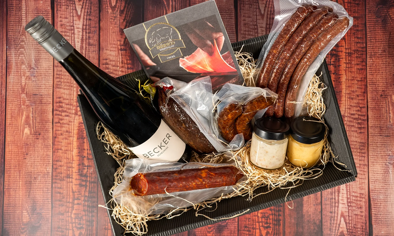 Gutscheinbox Iberico Westfalia Geschenkkorb