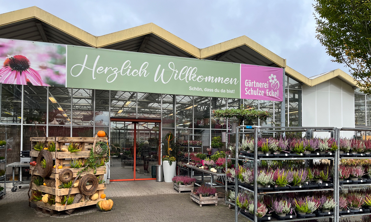 Eingang der Gärtnerei Schulze Eckel