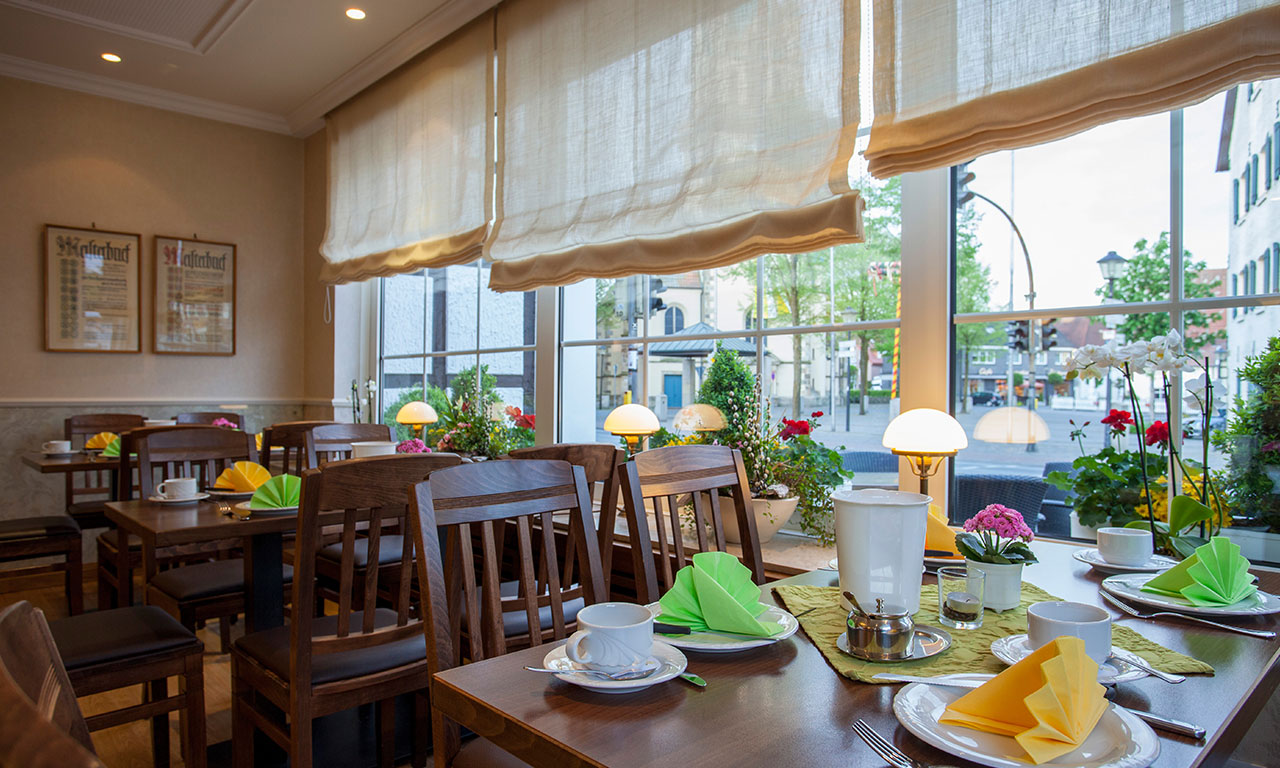 Frühstücksraum in der Bäckerei & Konditorei Arenhövel