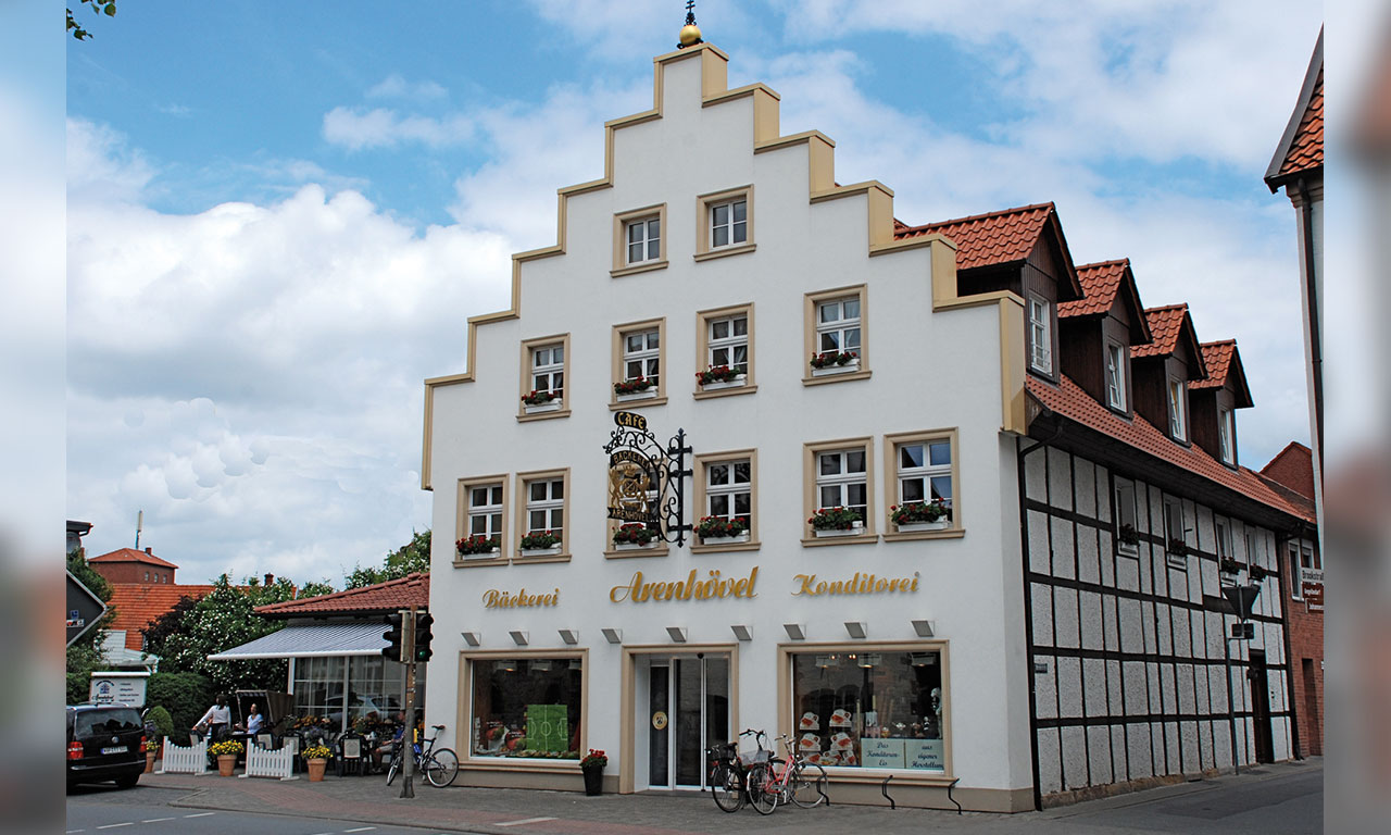 Außenansicht der Bäckerei & Konditorei Arenhövel