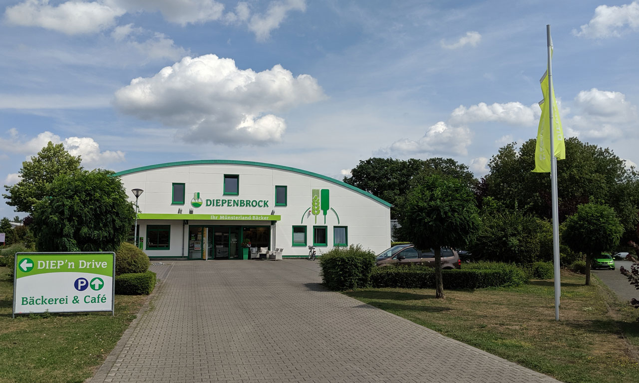 Außenansicht der Bäckerei Diepenbrock