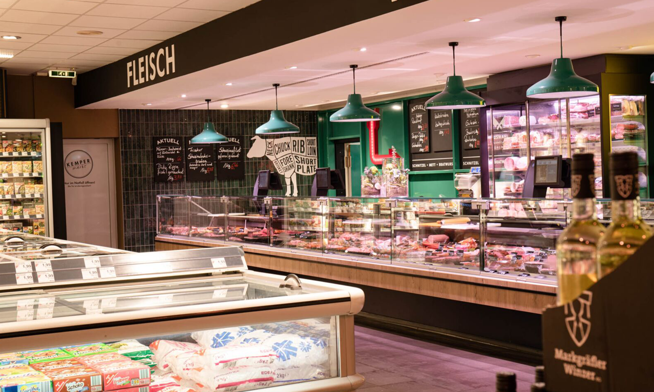 Fleischtheke im Kempermarkt