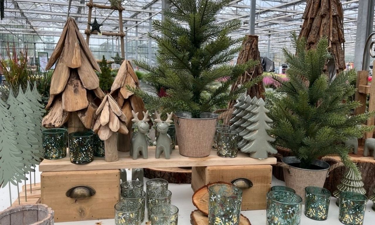 Weihnachtsdeko in der Gärtnerei Schulze Eckel